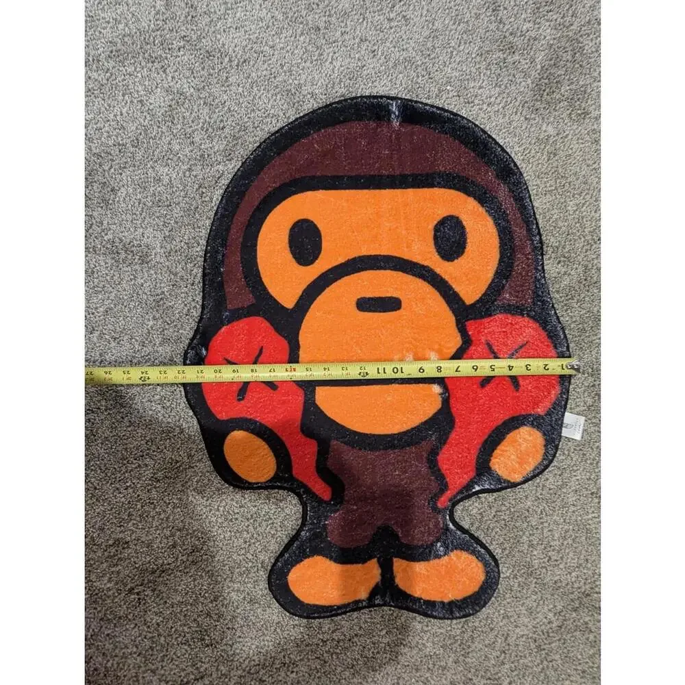 NEW Hypebeast BAPE x KAWS Baby Milo Tufted Rug Ape Monkey 29x25